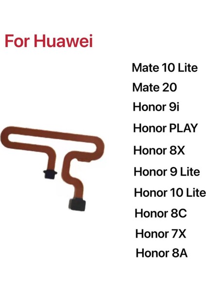 Parmak Izi Tarayıcı Sensörü Genişletilmiş Flex Kablo Huawei Onur 8x 9i 9 10 Lite 7x 8A 8c Oyun Mate 10 20 Lite Cep Telefonu (Yurt Dışından)