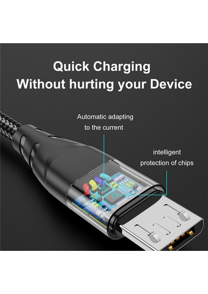 Uslıon 5A Mikro USB Kablosu Hızlı Şarj Xiaomi Redmi Için Cep Telefonu USB Kablosu Hızlı Şarj Veri Şarj Cihazı Tel Mikro USB Kablosu (Yurt Dışından) fiyatları