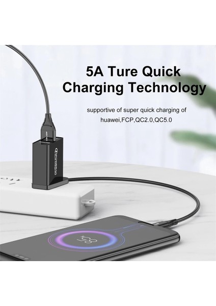 Uslıon 5A Mikro USB Kablosu Hızlı Şarj Xiaomi Redmi Için Cep Telefonu USB Kablosu Hızlı Şarj Veri Şarj Cihazı Tel Mikro USB Kablosu (Yurt Dışından) modelleri