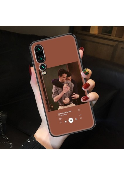 Tv Gösterisi Arkadaşlar Kapı Telefonu Kılıfı Için Huawei P Mate P10 P20 P30 P40 10 20 Akıllı Z Pro Lite 2019 Siyah Boyama Hoesjes Lüks Geri (Yurt Dışından) modelleri