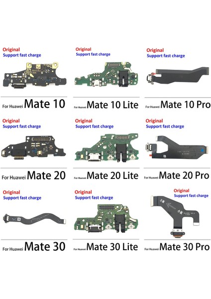 USB Şarj Portu Kurulu Flex Kablo Konektörü Huawei Mate 9 10 20 30 Lite Pro Mikrofon Modülü (Yurt Dışından)