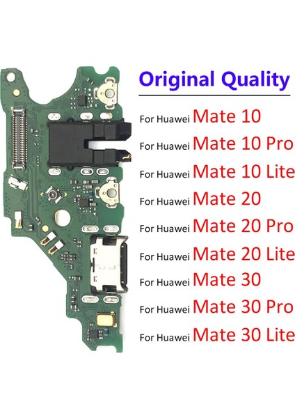 USB Şarj Portu Kurulu Flex Kablo Konektörü Huawei Mate 9 10 20 30 Lite Pro Mikrofon Modülü (Yurt Dışından)
