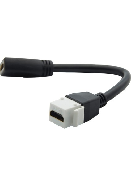Keystone HDMI Montaj Duvar Plakası Konektörü, 20CM Esnek Kablo ile (Yurt Dışından)