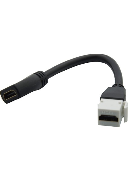 Keystone HDMI Montaj Duvar Plakası Konektörü, 20CM Esnek Kablo ile (Yurt Dışından)