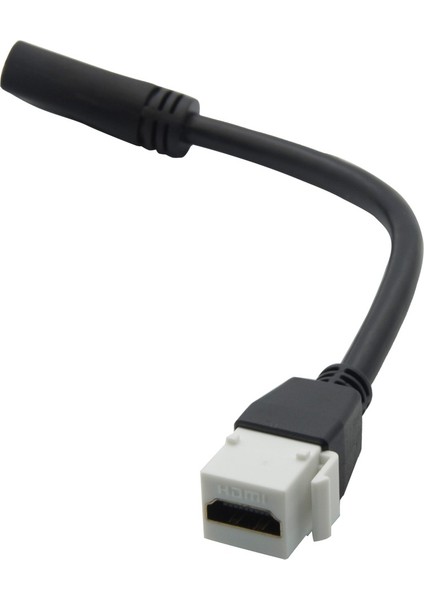 Keystone HDMI Montaj Duvar Plakası Konektörü, 20CM Esnek Kablo ile (Yurt Dışından)
