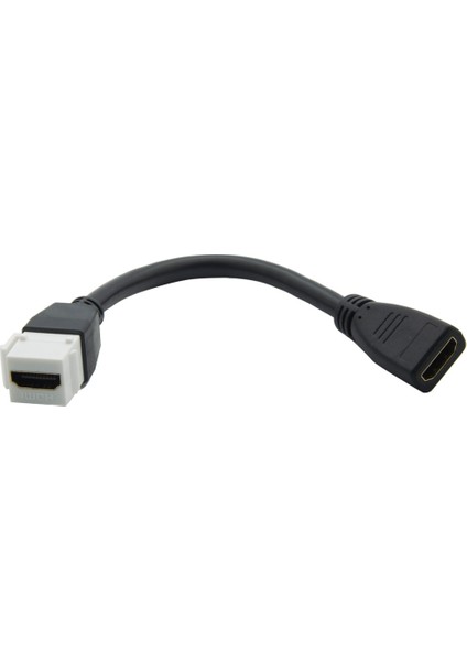 Keystone HDMI Montaj Duvar Plakası Konektörü, 20CM Esnek Kablo ile (Yurt Dışından)