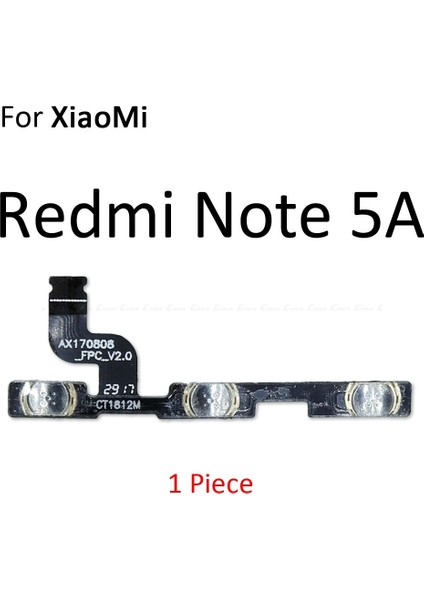 Ses Tarafı Güç Anahtarı Açma Kapama Düğmesi Anahtar Flex Kablo Xiaomi Redmi Için 3s 3x 4A Not 4 2 3 5 Pro Artı Not 4x 5A (Yurt Dışından)