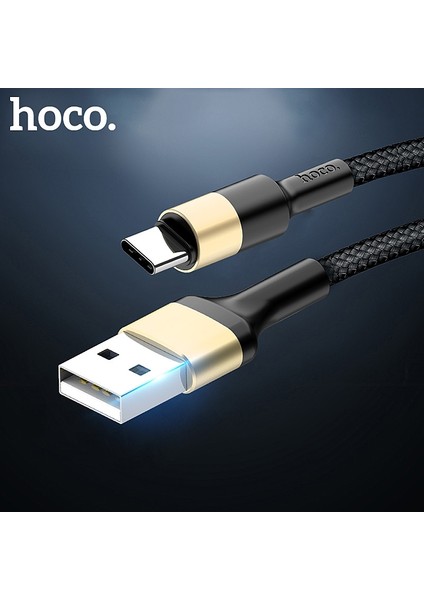 Hoco Cep Telefonu Kabloları USB Tip C Kablo 2A Usb-C Kablo Hızlı Şarj Veri Kablosu Samsung S9 Xiaomi Mi 8 Huawei P20 Lite (Yurt Dışından)