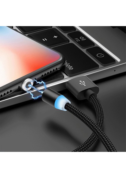 Suhach 1 M 2 M Manyetik Kablo LED Mikro USB Tip C Manyetik USB Şarj Kablosu iPhone x 7 8 Xs Max Xr Huawei Samsung Xiaomi Lg (Yurt Dışından) fırsatları