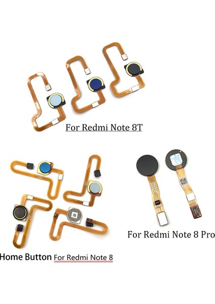 Parmak Izi Sensörü Tarayıcı Dokunmatik Kimlik Bağlantı Anakart Ana Düğme Xiaomi Redmi Için Not 8 8t 8 Pro Flex Kablo (Yurt Dışından) fiyatları