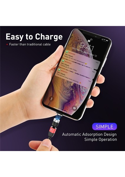 Gtwın Manyetik Mikro USB Kablosu iPhone 12 11 Pro Samsung Xiaomi Hızlı Şarj USB Tipi C Kablo Kordonu Mıknatıslı Şarj Usb-C Tel (Yurt Dışından) fırsatları