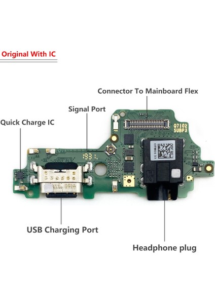 Tip-C USB Flex Kablo Lenovo Z6 Lite L38111 Dock Şarj Cihazı Konektörü Esnek Şarj Kablosu Değiştirme (Yurt Dışından)