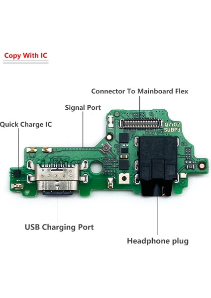 Tip-C USB Flex Kablo Lenovo Z6 Lite L38111 Dock Şarj Cihazı Konektörü Esnek Şarj Kablosu Değiştirme (Yurt Dışından)