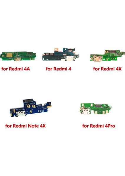Xiaomi Redmi Için 4A 4 4x 4pro Yedek Mikrofon Modülü + USB Şarj Portu Kurulu Flex Kablo Redmi Not 4 4x Onarım Parçaları (Yurt Dışından)