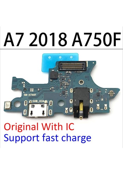 USB Şarj Portu Konnektörü Flex Kablo Samsung A10 A20 A30 A40 A50 A30 A60 A70 A01 A11 A21S A31 A41 A51 A71 A7 A9 2018 (Yurt Dışından)