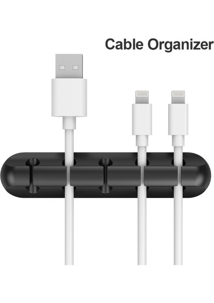 Xmsj Kablo Düzenleyici Yönetim Tel Tutucu Esnek USB Kablosu Sarıcı Düzenli Silikon Klipler Fare Klavye Kulaklık Koruyucu (Yurt Dışından) modelleri