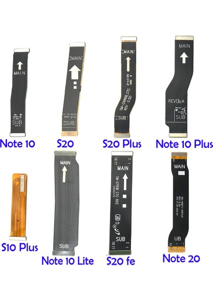 Yeni Samsung Galaxy Note 10 Lite Not 20 S10 Artı 5g S20 Fe Ultra Ana Fpc LCD Ekran Bağlantı Anakart Flex Kablo Şerit (Yurt Dışından)