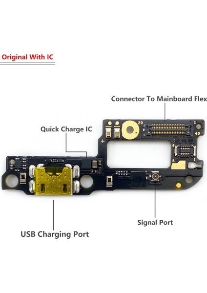Orijinal Xiaomi Redmi 6 Pro/mi A2 Lite A1 5x A2 6x A3 CC9E USB Şarj Aleti Konnektörü Şarj Portu Mikrofon Flex Kablo Parçaları (Yurt Dışından)