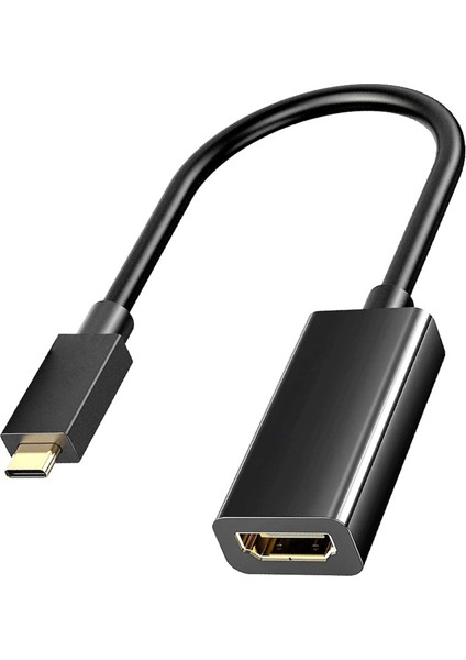 4K 60Hz Tip C - HDMI Uyumlu Kablo Adaptörü Usb3.1 Tip C 18GBPS Yüksek Hızlı Iletim Dönüştürücü (Yurt Dışından)