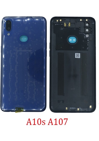 Yeni Konut Arka Kapak Paneli Samsung A10S A107 A107F A107M Orijinal Telefon Şasi Orta Çerçeve Arka Kapı Kasa Kamera Lens (Yurt Dışından)