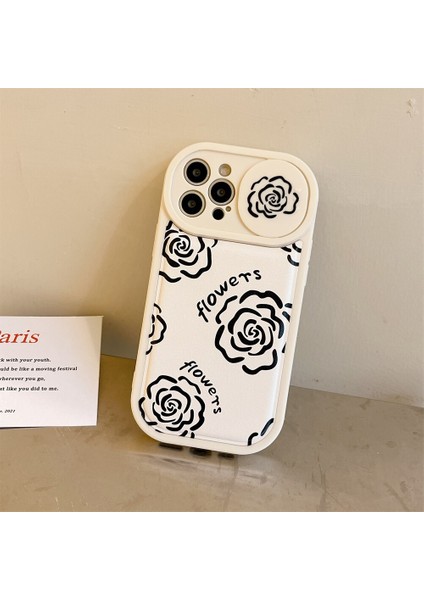 Ins Kore Retro Güller Sürgülü Kapı Kamera Koruyucu Yumuşak Telefon Kılıfı Için Iphone 13 12 11 Pro Max x Xr Xs Max Arka Kapak (Yurt Dışından) modelleri
