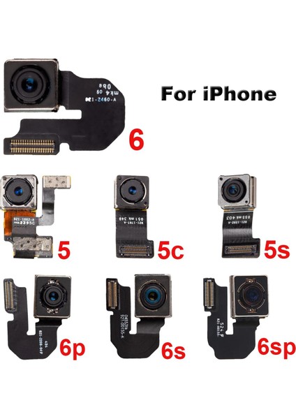 Adet Iyi Test Edilmiş Arka Arka Kamera Flaş Modülü Sensörü Flex Kablo iPhone 5 5 S 5c Se 6 6 S 7 8 Artı Arka Kamera (Yurt Dışından)