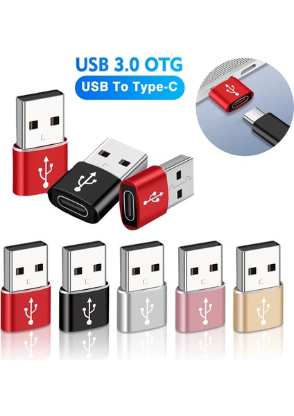 USB Tip C Adaptör USB 3.0 Tip A Erkek - USB 3.1 Tip C Dişi Dönüştürücü Evrensel USB C Şarj Veri Aktarım Adaptörü (Yurt Dışından)