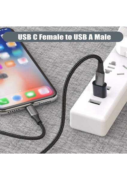 USB Tip C Adaptör USB 3.0 Tip A Erkek - USB 3.1 Tip C Dişi Dönüştürücü Evrensel USB C Şarj Veri Aktarım Adaptörü (Yurt Dışından)