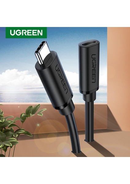 Ugreen USB C Uzatma Kablosu 50CM Erkek - Dişi Tip C Uzatma Kablosu Thunderbolt 3 Nintendo Switch, MacBook Pro, Google Pixel 3 2 Xl, Samsung Galaxy S10 S9 S8 Plus Note 8 Için Uyumlu (Yurt Dışından)