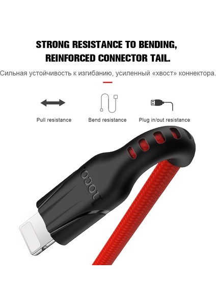 Hoco 3in1 USB Şarj Aleti Kablosu iPhone 11 Pro x 5 6 7 8 Android Mikro USB Kablosu Tip C Samsung Xiaomi Telefon Için USB Veri Kablosu (Yurt Dışından)