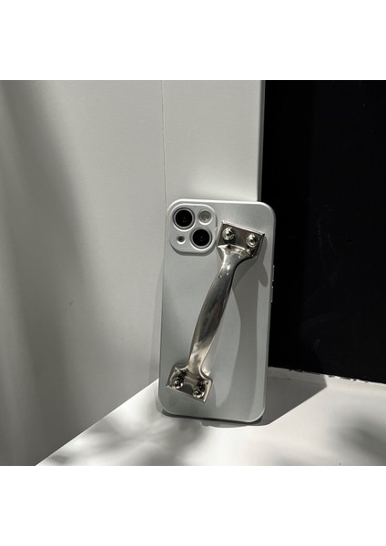 Yaratıcı Kapı Kolu Komik Kılıf iPhone 12 13 Pro Max Arka Telefon Kapak Için 12 11 Pro Max x Xs Xr 8 7 Artı Se 2020 Çapa (Yurt Dışından)