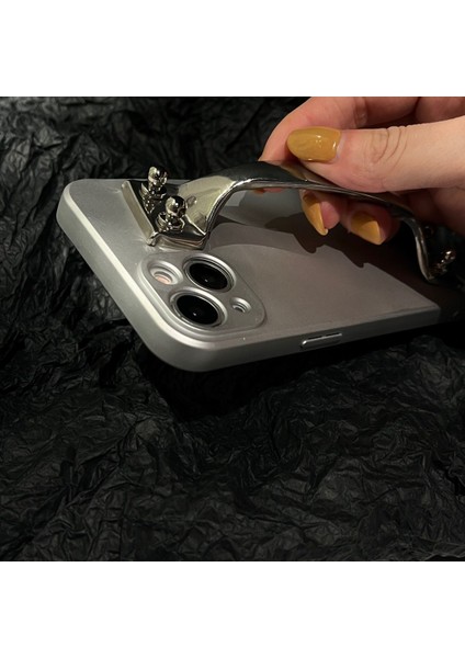 Yaratıcı Kapı Kolu Komik Kılıf iPhone 12 13 Pro Max Arka Telefon Kapak Için 12 11 Pro Max x Xs Xr 8 7 Artı Se 2020 Çapa (Yurt Dışından)