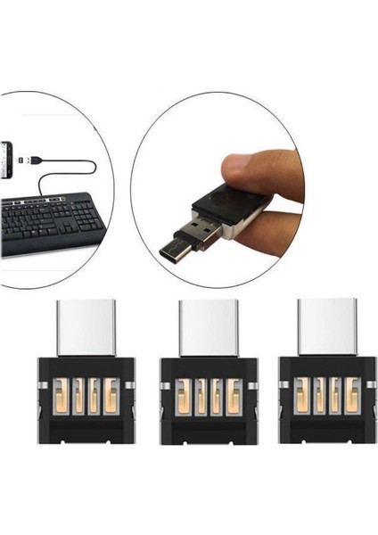 Adet/takım Usb-C 3.1 Tip C Erkek - Telefonlar Için USB Dişi Otg Adaptörü (Yurt Dışından)