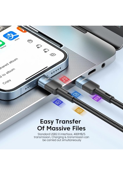 Essager 100 W USB Tip C USB C Kablosu Usb-C Pd Hızlı Şarj Şarj Kablosu Kablosu Macbook Samsung Xiaomi Tip-C Usbc Kablosu (Yurt Dışından)