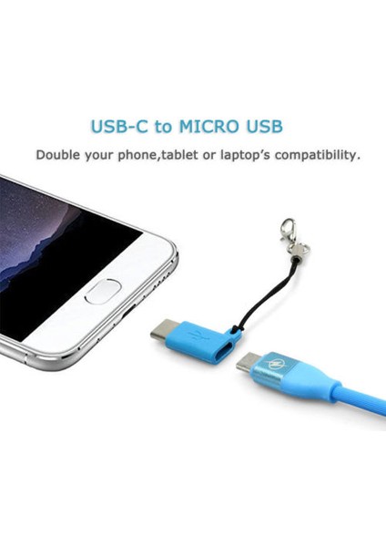 Adaptörler Mikro USB Dişi Tip C Erkek Dönüştürücü Kordon ile Mı Redmi Huawei Google Oneplus Veri Senkronizasyon Şarj Konektörü (Yurt Dışından)
