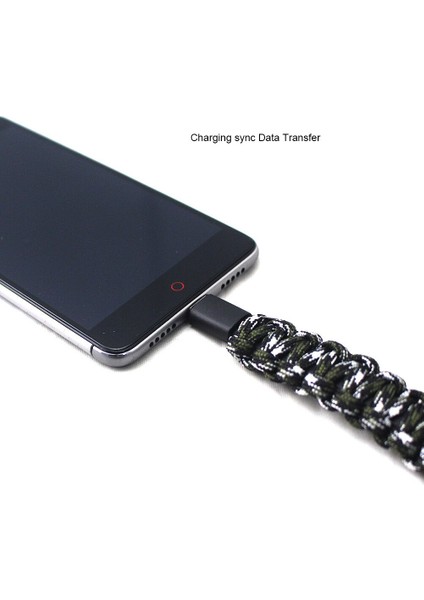Çok Fonksiyonlu Dokuma Hayat Kurtarıcı Halat Bileklik Iphone, Samsung Telefon, Diğer Telefonlar Için USB Kablosu Veri Senkronizasyonu Şarjı (Yurt Dışından) fiyatları