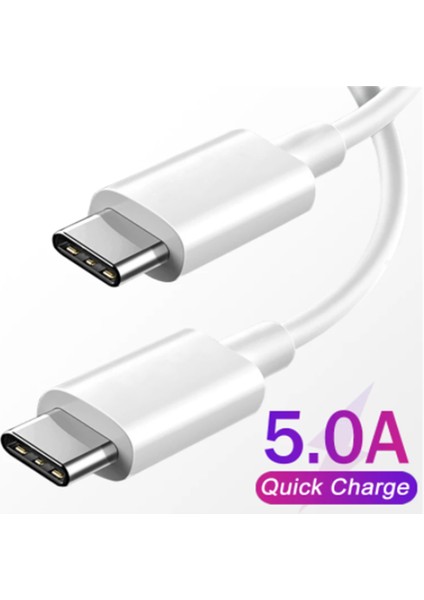 100 W 5A USB C Tipi Kablo Samsung S22 Xiaomi Mi 11 Macbook Hızlı Şarj Telefon Kablosu Kablosu iPhone 13 12 Pro Max (Yurt Dışından)