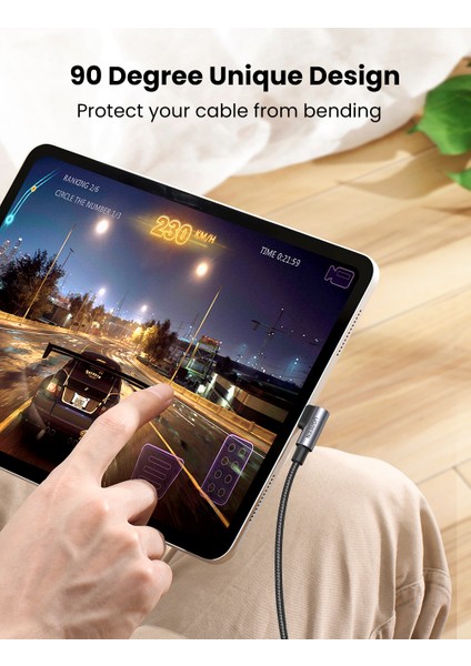 Ugreen Usb-C - Usb-C Kablosu 90 Derece 100W Pd Apple MacBook Pro Air Için Hızlı Şarj Kablosu Huawei Matebook iPad Pro 2020 Chromebook Pixel 4 Xl Samsung Galaxy S20 S10 Not 10 Anahtarı (Yurt Dışından) indirimleri