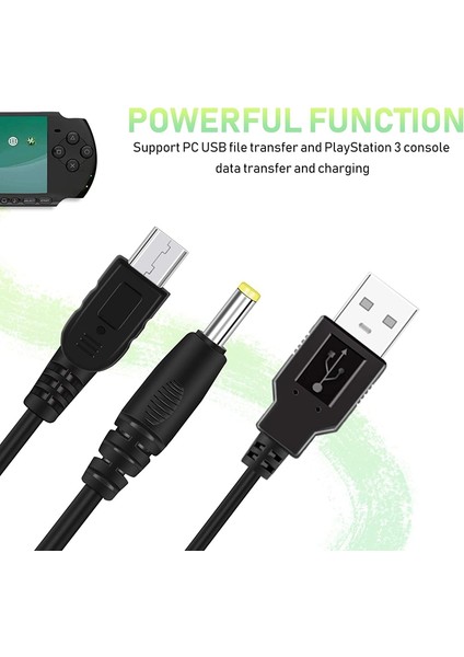 Sony Psp 1000 2000 3000 Için 2'li Taşınabilir USB Kablosu ve Veri Kablosu Paketi, Şarj Kablosu 2'si Bir Arada (Yurt Dışından) fiyatları