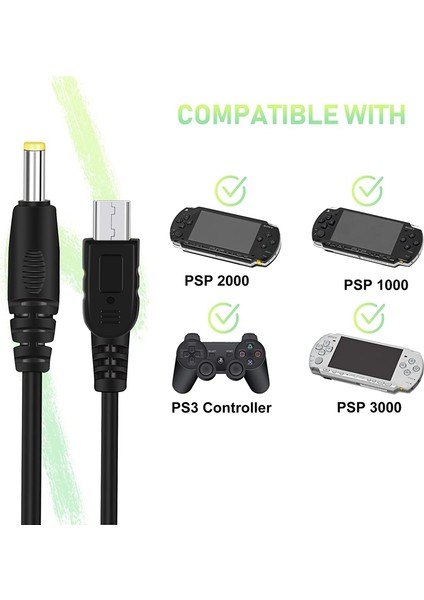 Sony Psp 1000 2000 3000 Için 2'li Taşınabilir USB Kablosu ve Veri Kablosu Paketi, Şarj Kablosu 2'si Bir Arada (Yurt Dışından) indirimleri