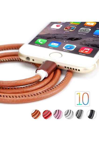 USB Kabloları Iphone x 8 7 6 Artı 6 S 5 5 S Se Ipad 2 Mini 1 M Moda Pu Deri Örgülü USB Kablosu Hızlı Şarj Kabloları (Yurt Dışından) indirimleri