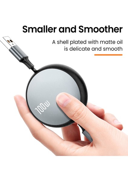 3in1 Geri Çekilebilir 6A 100 W USB Kablosu iPhone 14 13 12 Pro Max USB 8 Pin/tip C/mikro Hızlı Şarj Kablosu Için Huawei Veri Kablosu (Yurt Dışından)