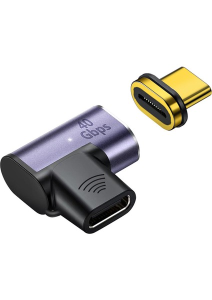 Ph Dirsek PD100W Manyetik Adaptör 24PIN 40 Gbps Tip-C Hızlı Şarj Adaptörü Dönüştürücü Cep Tablet Telefon (Yurt Dışından)