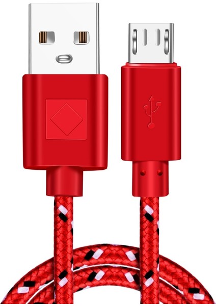 Vumpach Naylon Örgülü Mikro USB Kablosu 1 M/2 M/3 M Data Sync USB Şarj Aleti Kablosu Samsung Htc Lg Huawei Xiaomi Android Telefon Kabloları (Yurt Dışından)