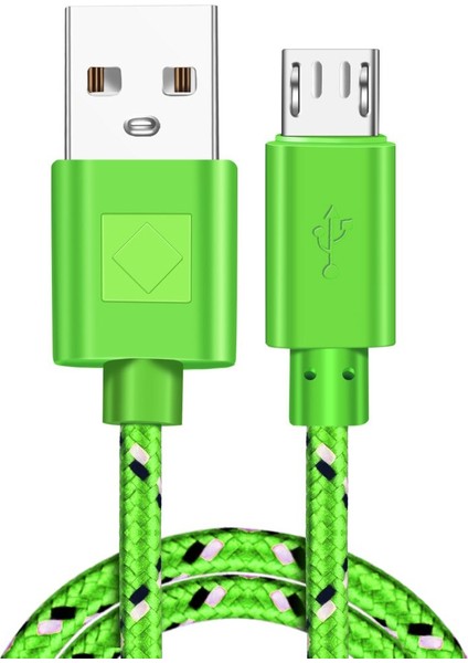 Vumpach Naylon Örgülü Mikro USB Kablosu 1 M/2 M/3 M Data Sync USB Şarj Aleti Kablosu Samsung Htc Lg Huawei Xiaomi Android Telefon Kabloları (Yurt Dışından)