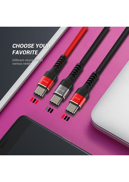 Qgeem USB Tip C Kablo Usb-C Cep Telefonu Hızlı Şarj USB Şarj Aleti Kablosu Samsung Galaxy S9 Huawei Mate 20 Xiaomi USB Tip-C (Yurt Dışından)