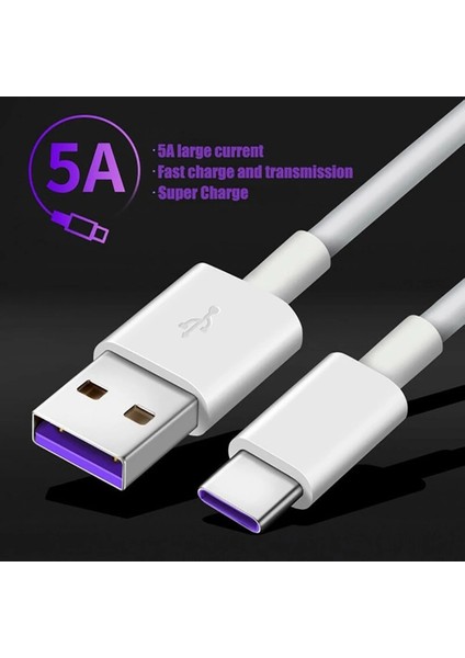 Uslıon 5A USB Tip C Kablo Cep Telefonu Hızlı Şarj USB A Tip C Veri Kablosu Samsung S22 S21 Xiaomi 12 Pro Mi 11 Not 10 (Yurt Dışından)