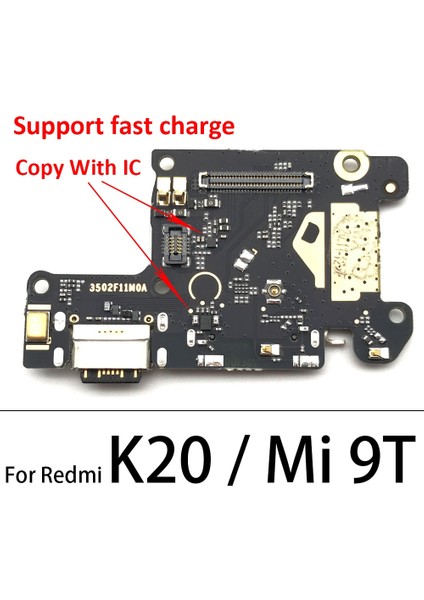 Orijinal Redmi Için K20 Pro USB Girişli Şarj Cihazı Dock Fiş Konnektörü Şarj Kurulu Flex Kablo Için Xiaomi Mi 9t Pro Mikrofon Kurulu (Yurt Dışından)