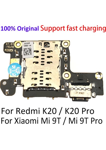 Orijinal Redmi Için K20 Pro USB Girişli Şarj Cihazı Dock Fiş Konnektörü Şarj Kurulu Flex Kablo Için Xiaomi Mi 9t Pro Mikrofon Kurulu (Yurt Dışından)