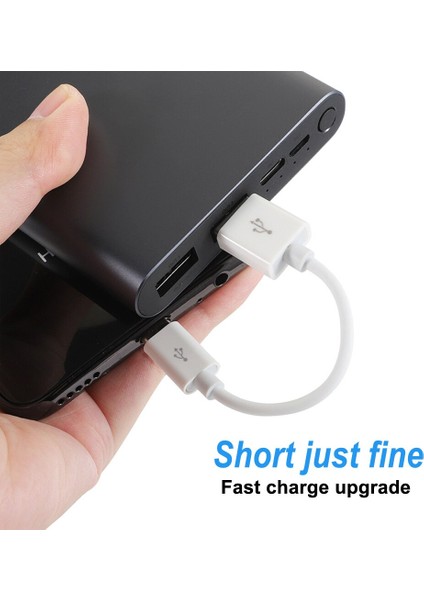 Tip C Mikro USB Kablosu 10/20CM Kısa Hızlı Şarj Samsung Xiaomi Huawei Için Android Telefon Sync Veri Kablosu USB Adaptör Kablosu (Yurt Dışından)